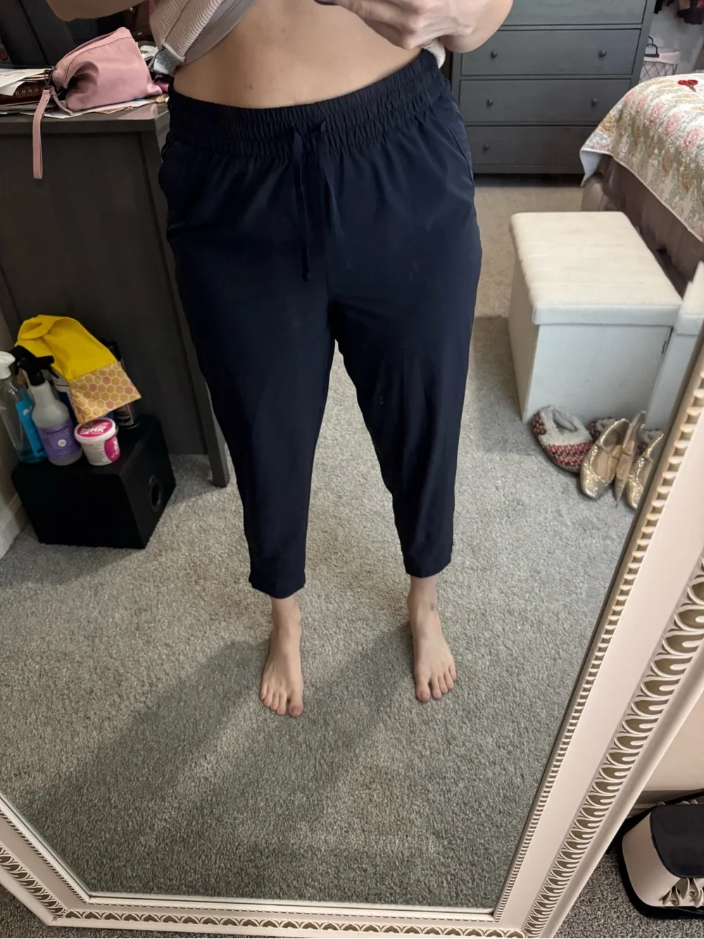 Talbots Navy Drawstring Pants - Picture 5 of 7